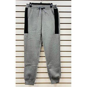 Men's Sherpa-Lined Winter Thick Warm Jogger Sweatpants Grey S/M